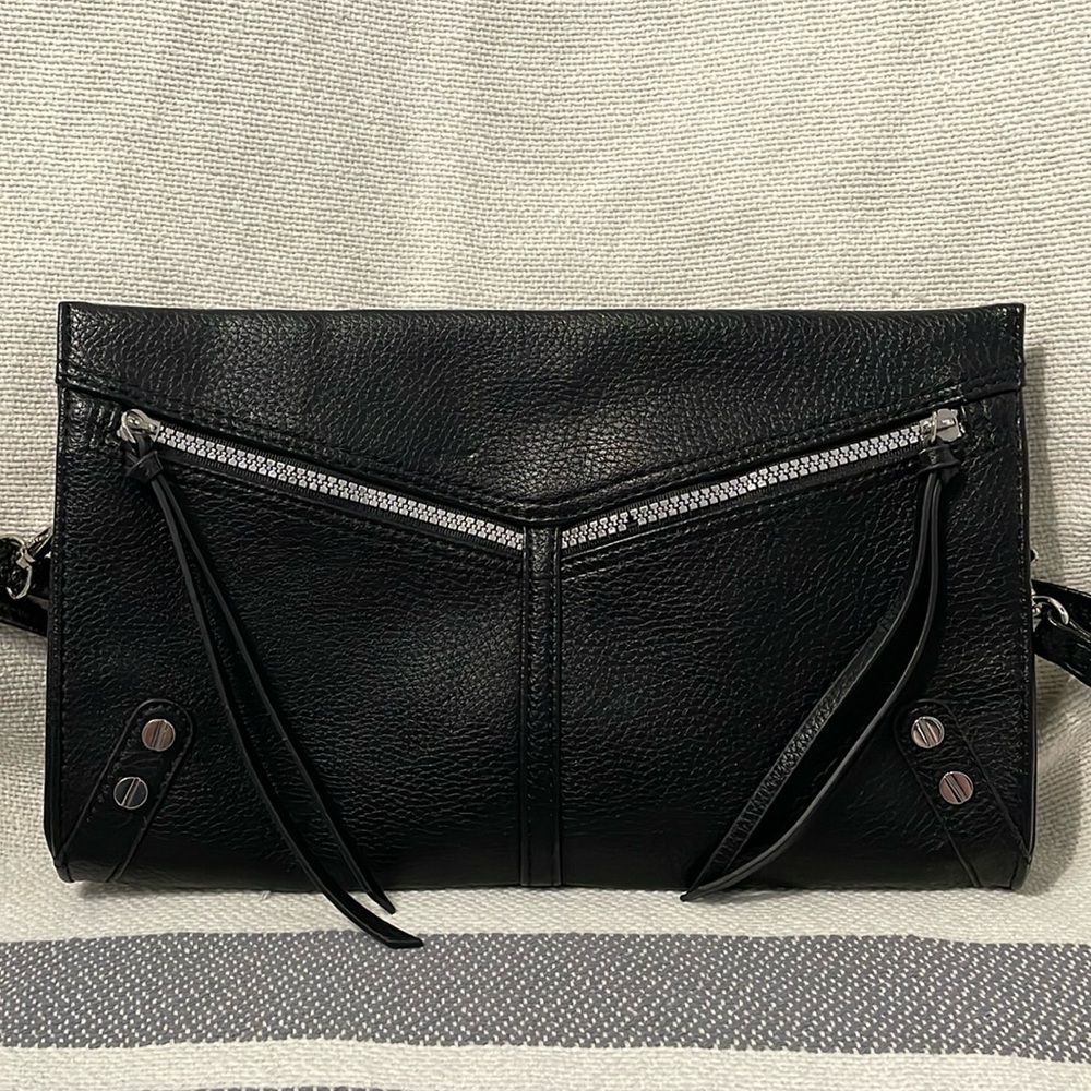 Carlos black clutch / purse